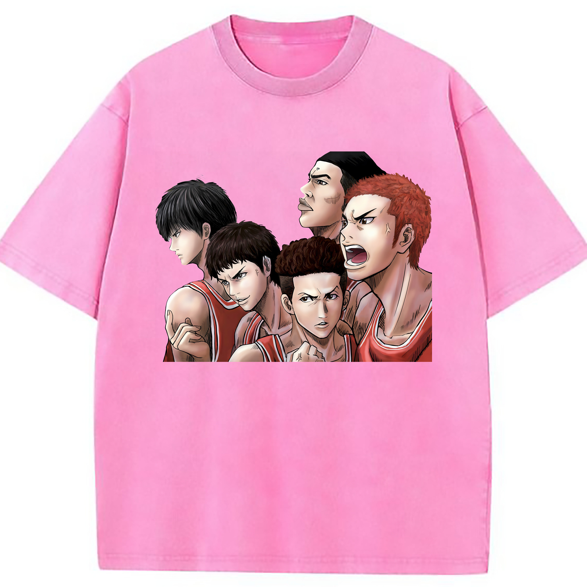 （画像用） SLAM DUNK／スラムダンク 綿100% ヴィンテージ風 半袖Tシャツ（フロントプリント）